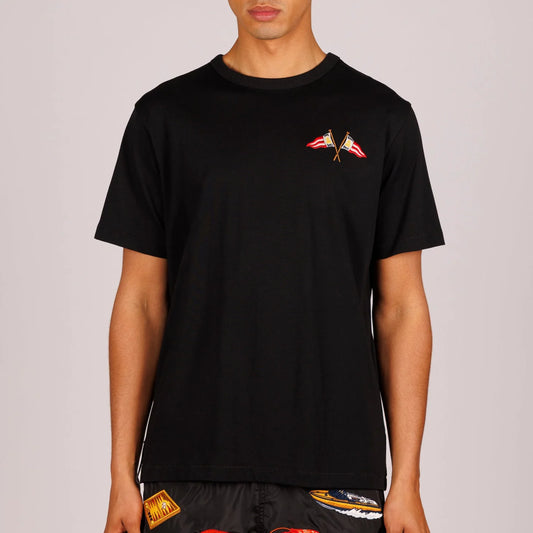 OS T-SHIRT BLACK | YACHT CONNOISSEUR