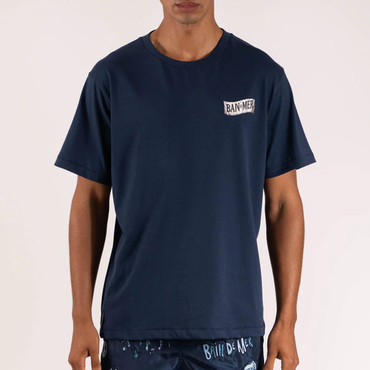 OS T-SHIRT NAVY | BILLIONAIRE SOCIAL CLUB