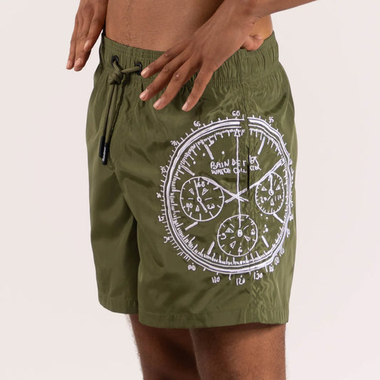 SWIMWEAR MILITARY GREEN | BIG WATCH COLLECTOR