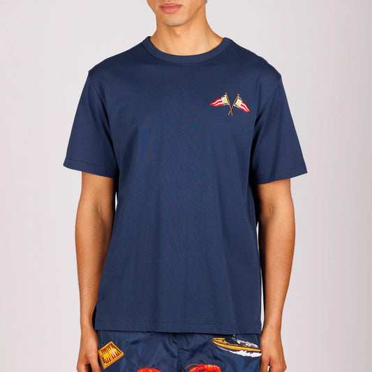OS T-SHIRT NAVY | YACHT CONNOISSEUR