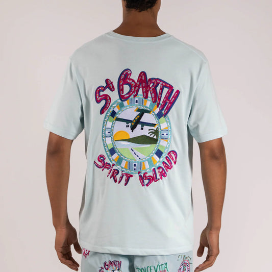 OS T-SHIRT SKY BLUE | ST BARTH DOLCE