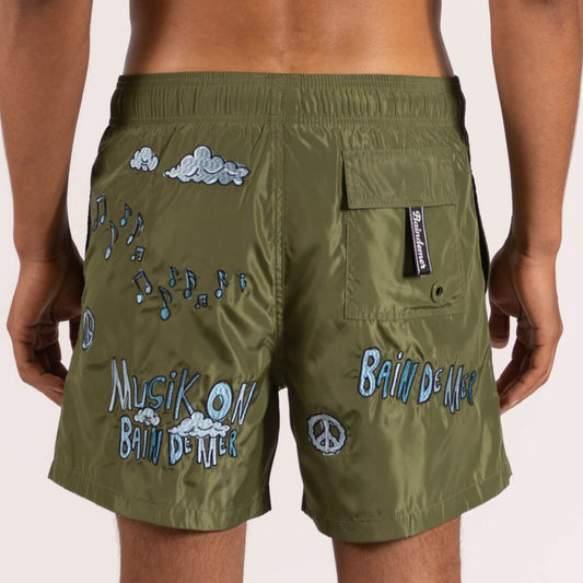 SWIMWEAR MILITARY GREEN | MUSIK ON