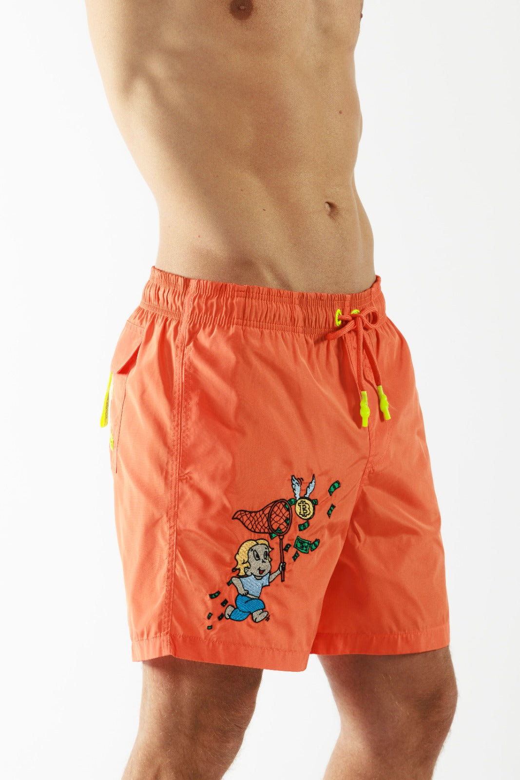 SALIN ORANGE HERMES | Men's Swimwear RICH THE DOLLAR MONO