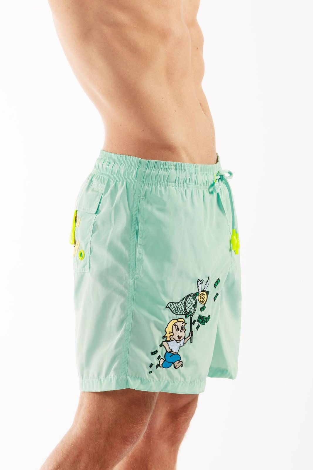 SALIN TIFFANY BLUE | Mens Swimwear RICH THE DOLLAR MONO