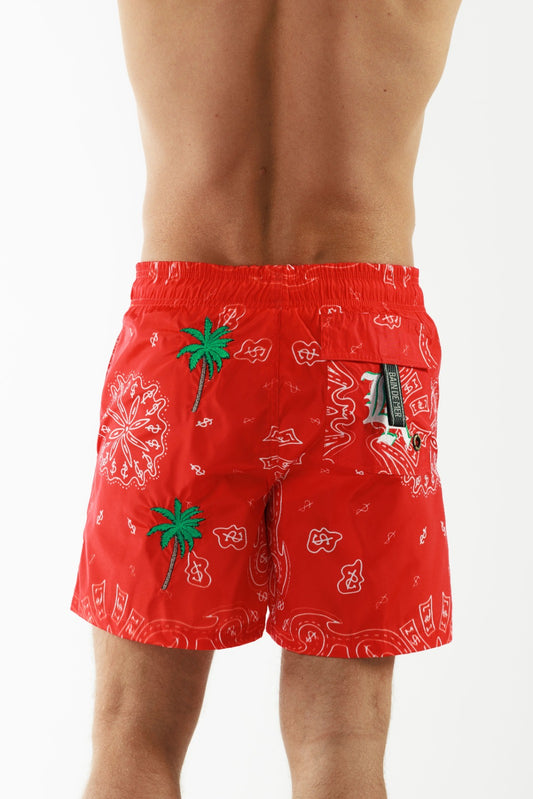 SALIN RED | Men's Swimwear LA GANG