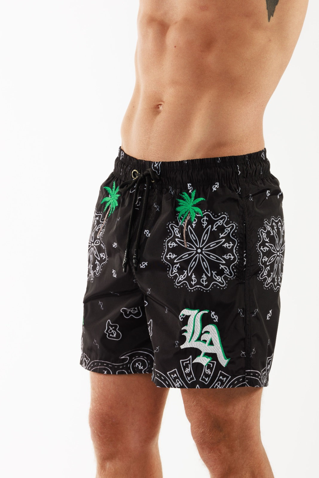 SALIN BLACK | Mens Swimwear LA GANG