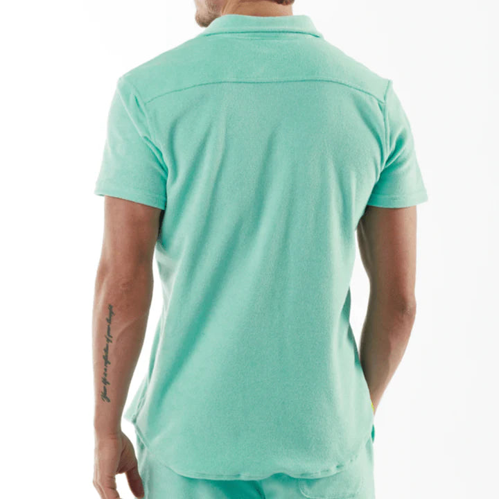 HERITAGE TIFFANY BLUE | Towelling Shirt Short Sleeve