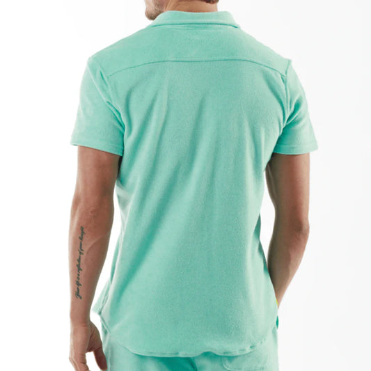 HERITAGE TIFFANY BLUE | Towelling Shirt Short Sleeve