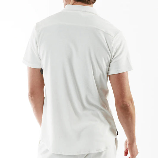 HERITAGE WHITE | Towelling Shirt Short Sleeve