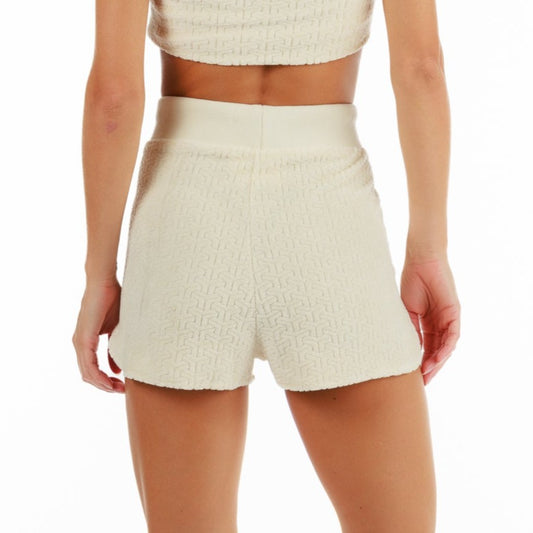 JACQUARD PARIS WOMEN SHORTS ECRU