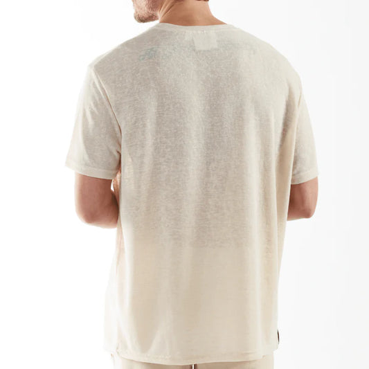 LORMEAUX SAND | Oversized Linen T-Shirt