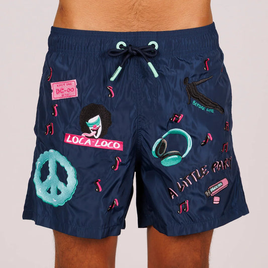 SWIMWEAR NAVY | A LITTLE PARTY