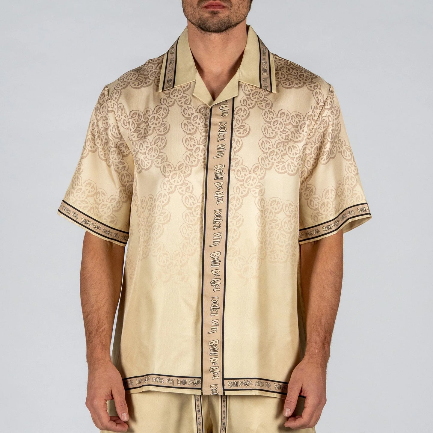 SILK SHIRT SHORT SLEEVE BDM PEACE