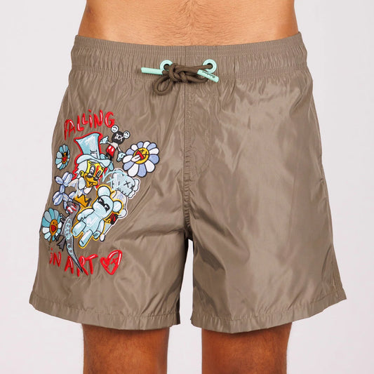 SWIMWEAR MILITARY GREEN | ART MONO