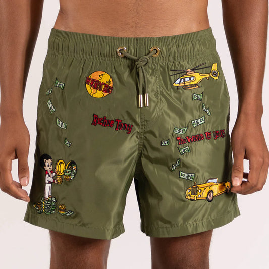 SWIMWEAR MILITARY GREEN | RICHIE TONY