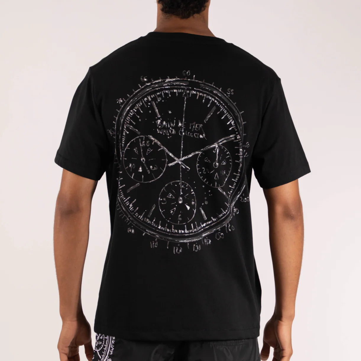 OS T-SHIRT BLACK | WATCH COLLECTOR PRINT