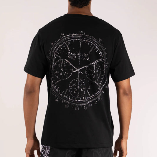 OS T-SHIRT BLACK | WATCH COLLECTOR PRINT