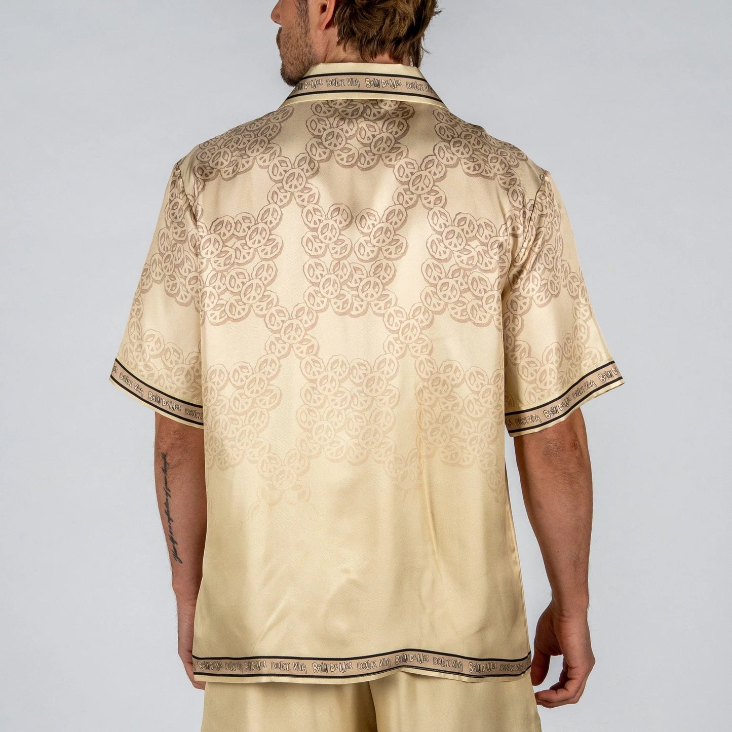 SILK SHIRT SHORT SLEEVE BDM PEACE