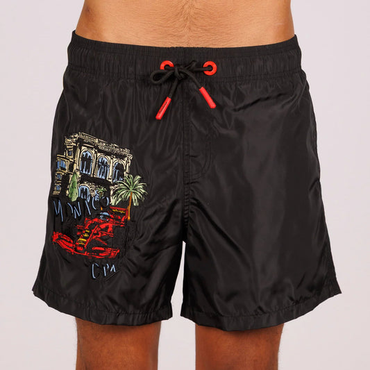 SWIMWEAR BLACK | MONACO GP1