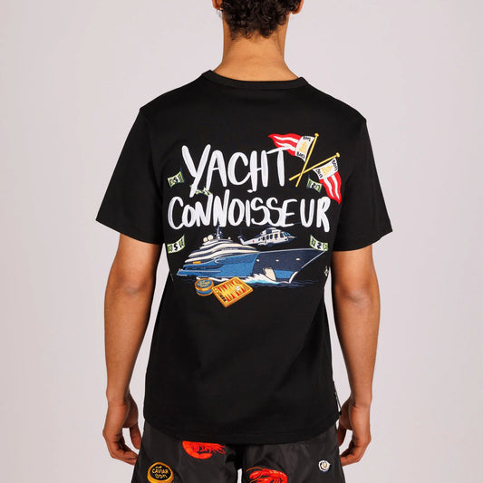 OS T-SHIRT BLACK | YACHT CONNOISSEUR