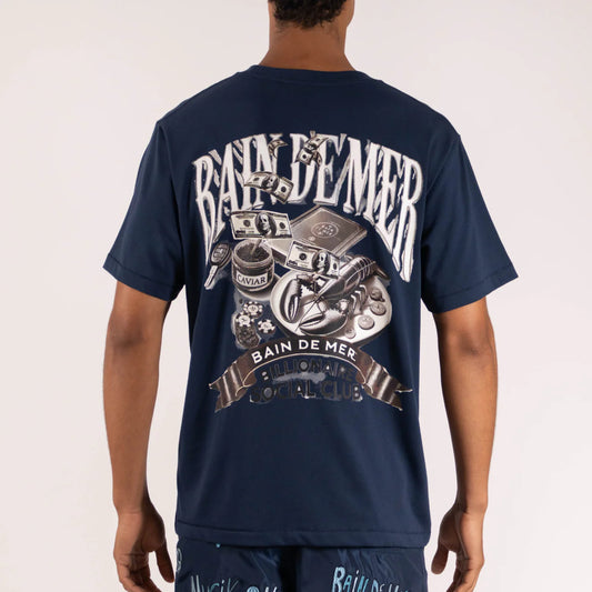 OS T-SHIRT NAVY | BILLIONAIRE SOCIAL CLUB