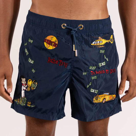 SWIMWEAR NAVY | RICHIE TONY