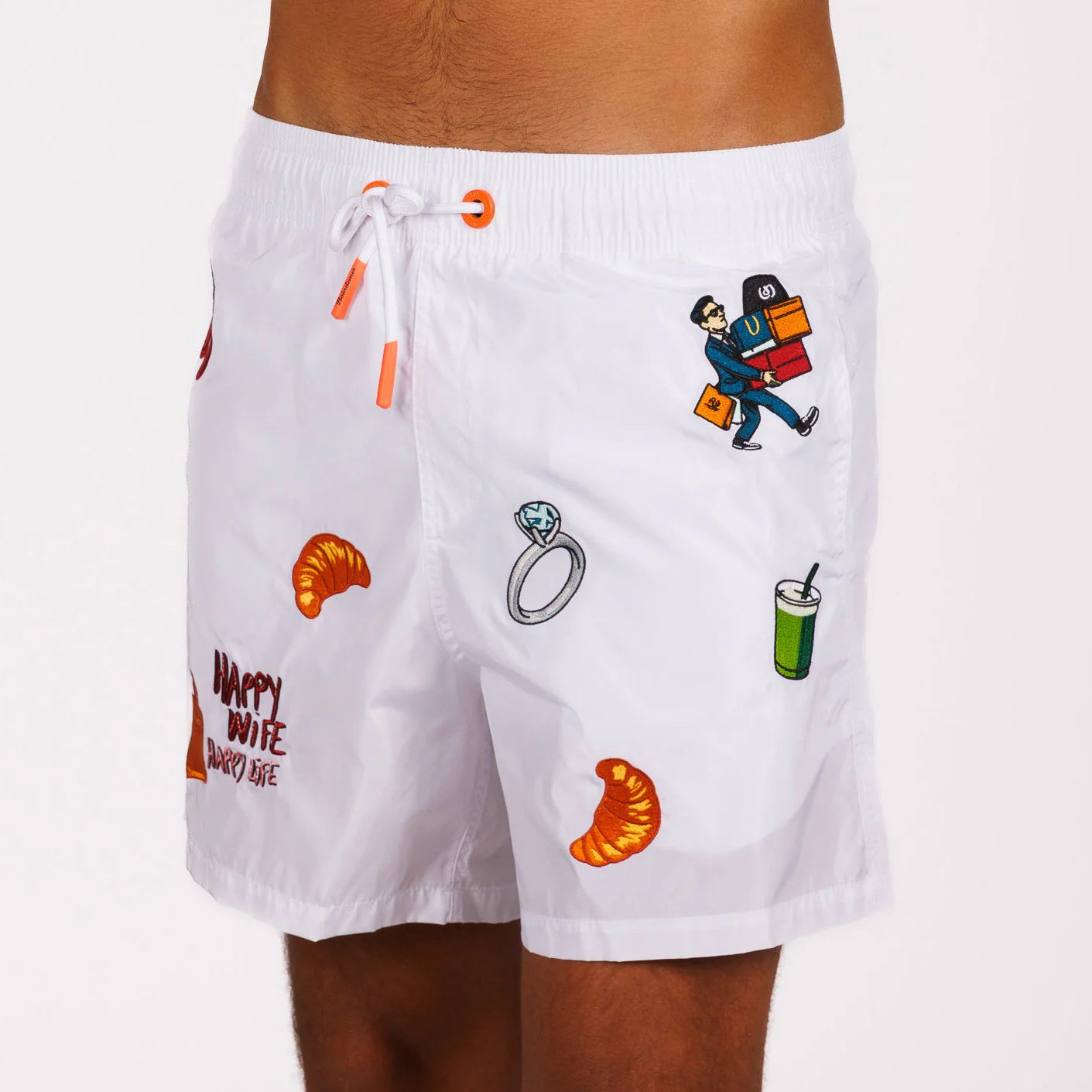 SWIMWEAR WHITE | HAPPY LIFE
