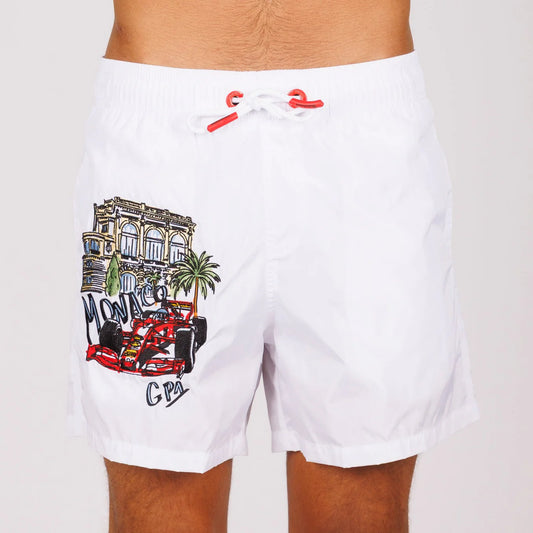 SWIMWEAR WHITE | MONACO GP1