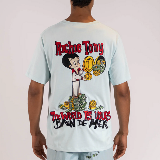 OS T-SHIRT SKY BLUE | RICHIE TONY