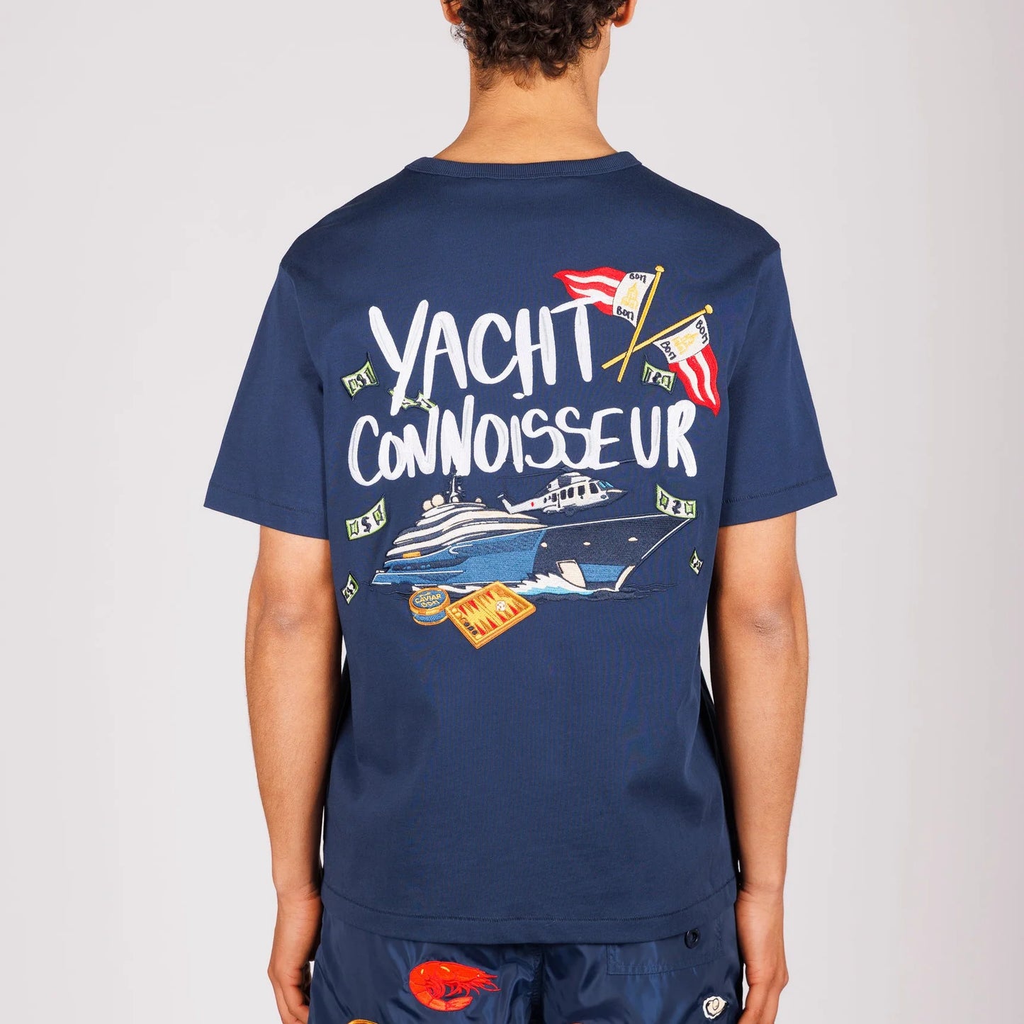 OS T-SHIRT NAVY | YACHT CONNOISSEUR