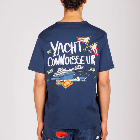 OS T-SHIRT NAVY | YACHT CONNOISSEUR