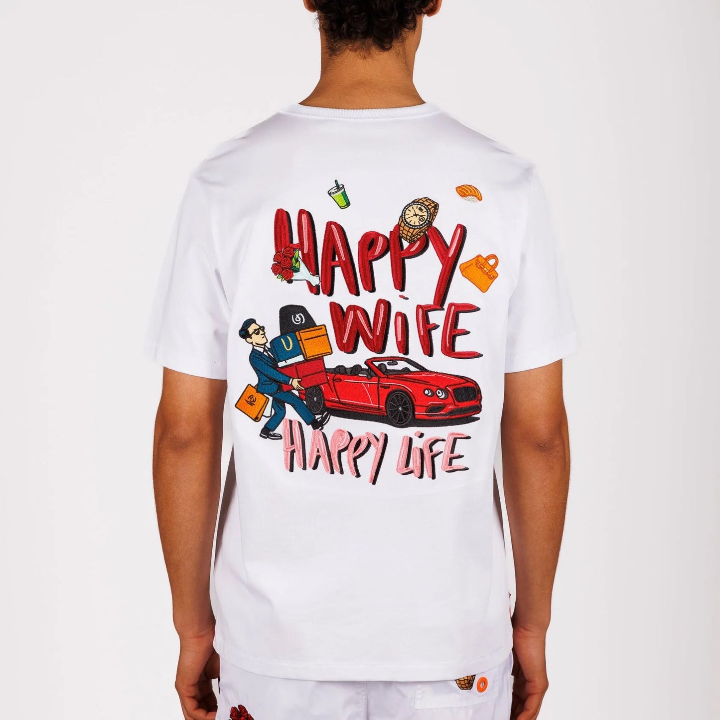 OS T-SHIRT WHITE | HAPPY LIFE