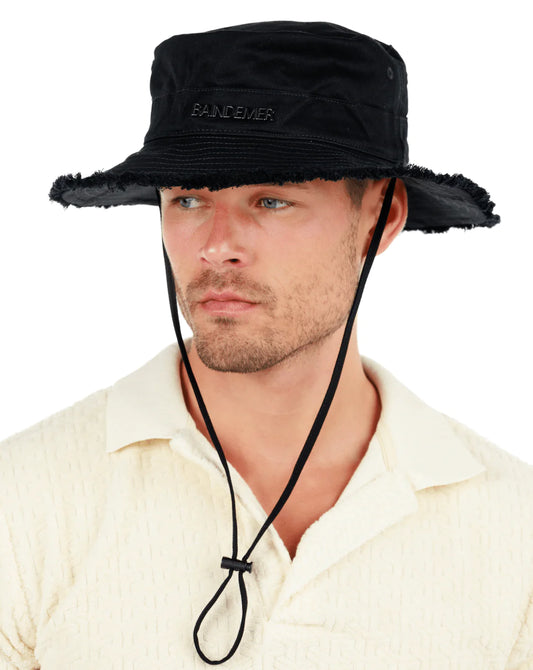 GABARDINE BOB HAT BLACK