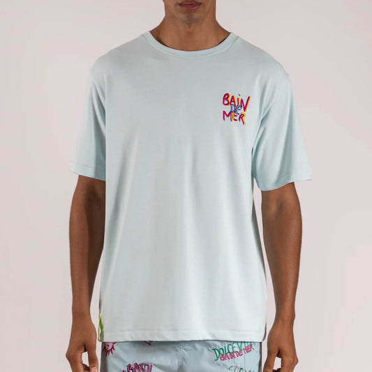 OS T-SHIRT SKY BLUE | ST BARTH DOLCE