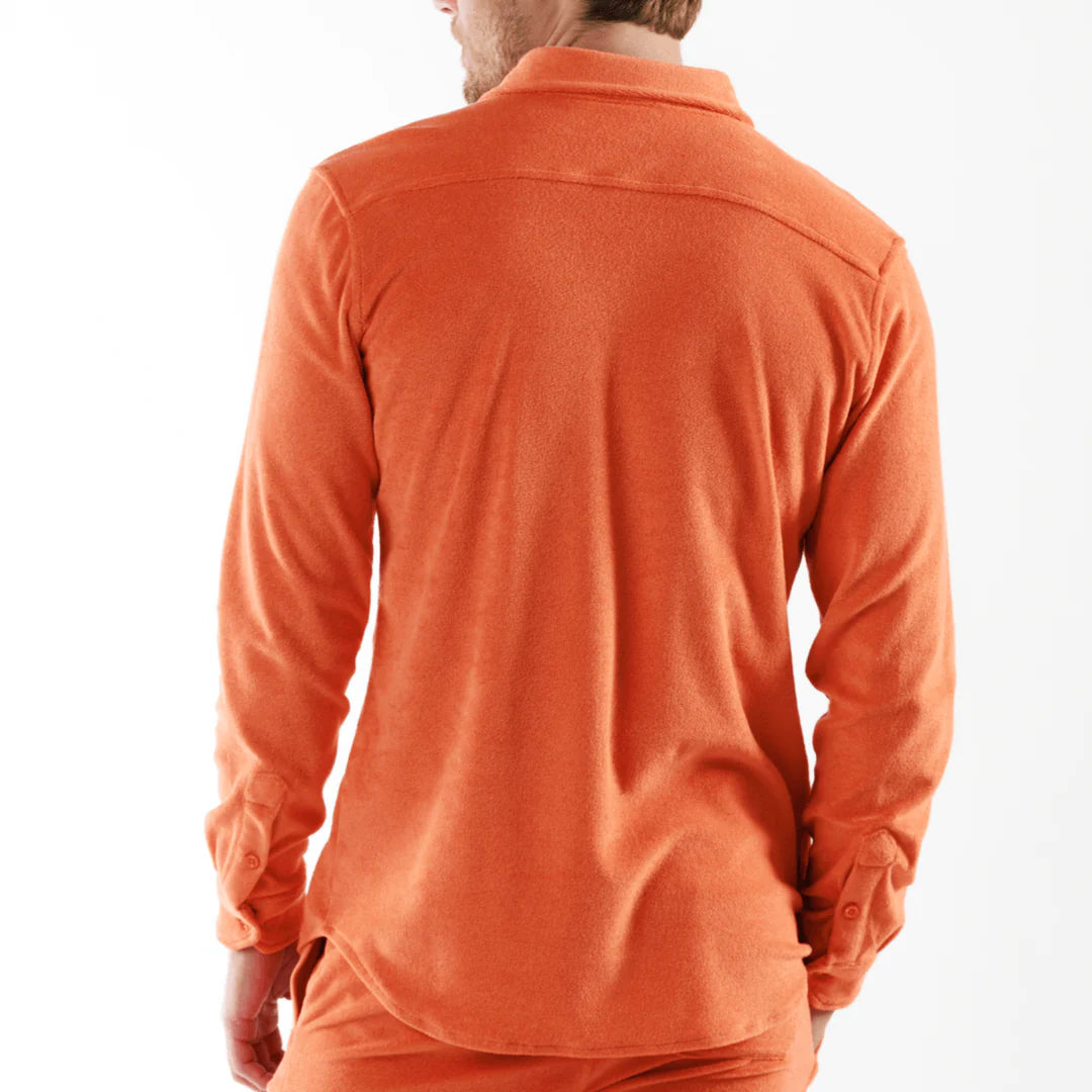 BAGATELLE ORANGE | Towelling Long Sleeve Shirt