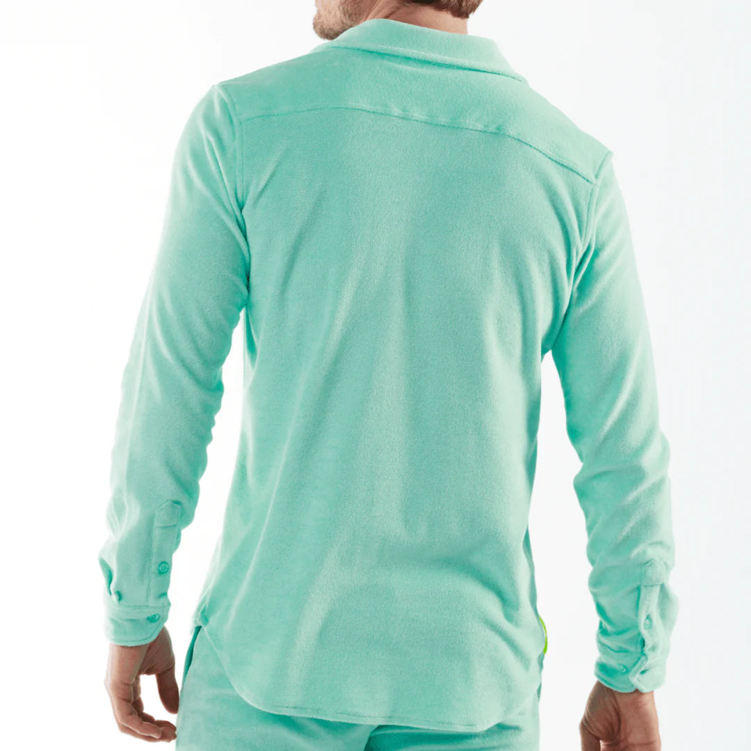 BAGATELLE TIFFANY BLUE | Towelling Long Sleeve Shirt