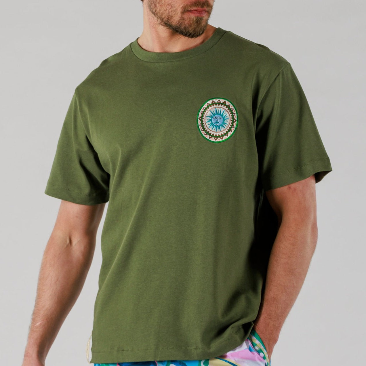 ALLARD OS T-SHIRT MILITARY GREEN | BDM MEDITERRANEAN