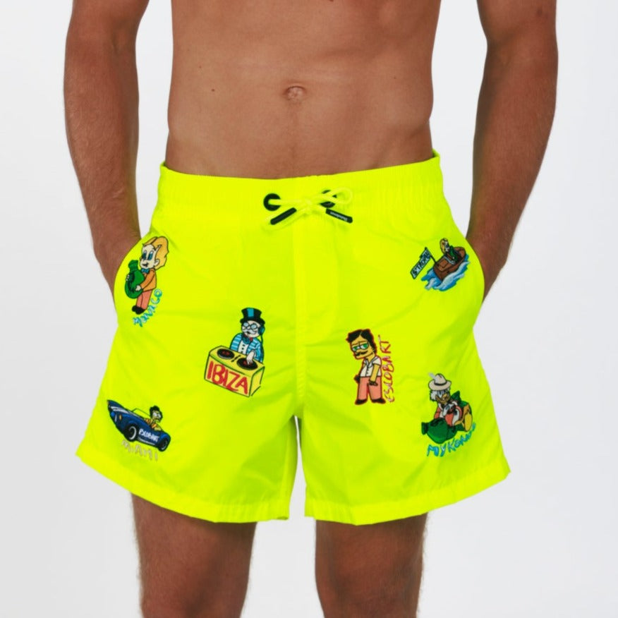 SALIN NEON YELLOW | Men's Swimwear BDM WORLD AO