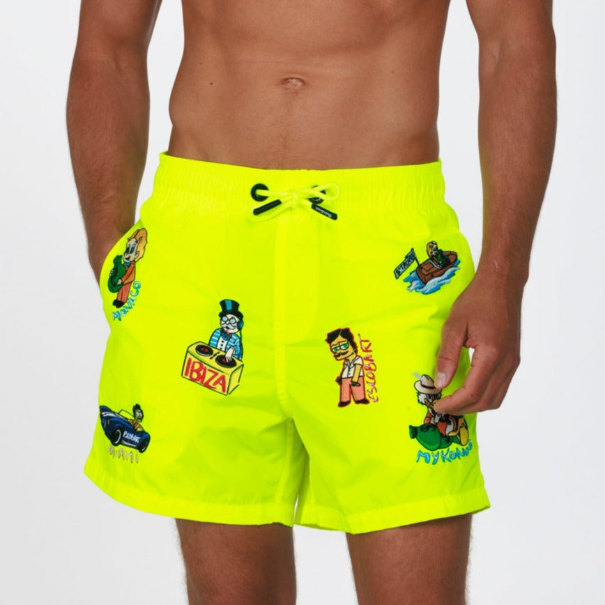 SALIN NEON YELLOW | Men's Swimwear BDM WORLD AO