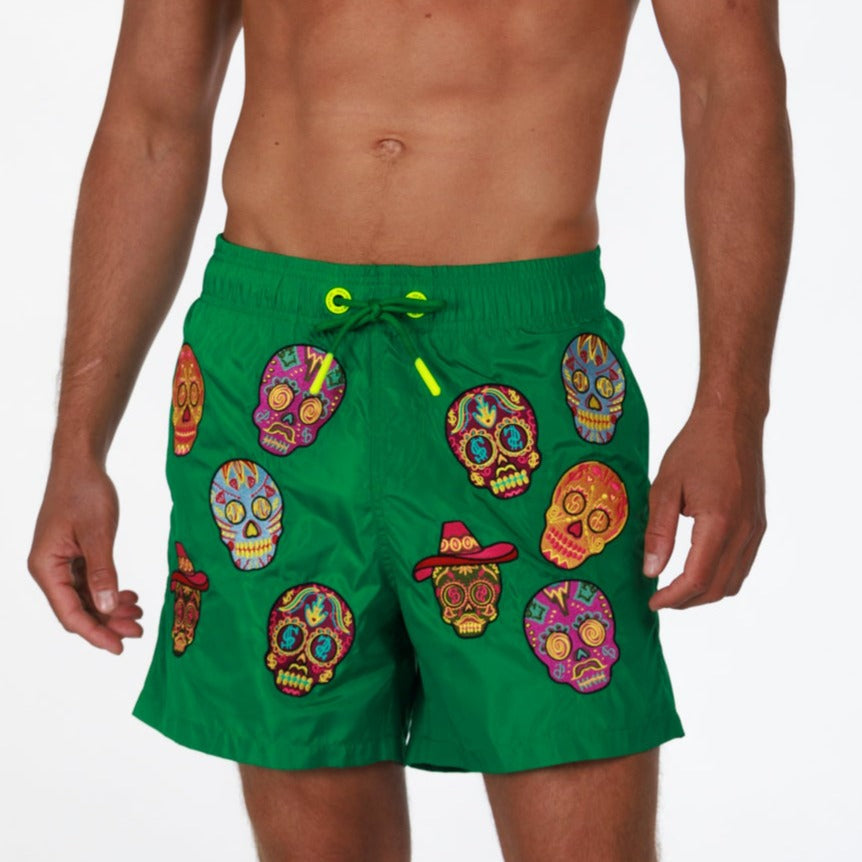 SALIN GREEN | Men's Swimwear BDM SKULL AO