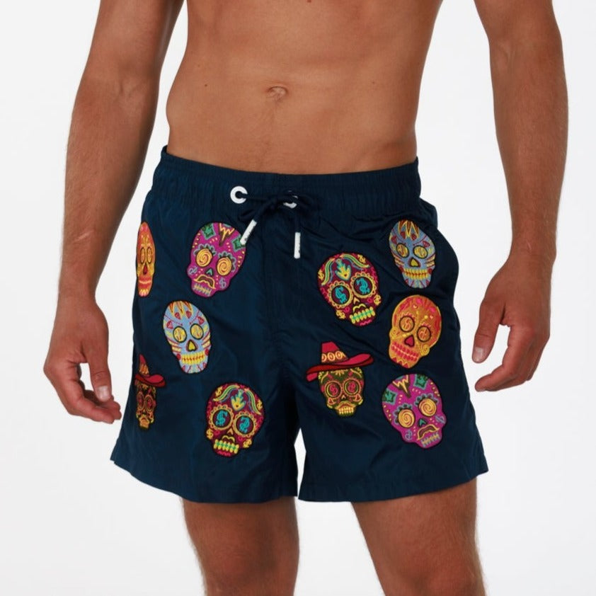 SALIN NAVY BLUE | Men's Swimwear BDM SKULL AO