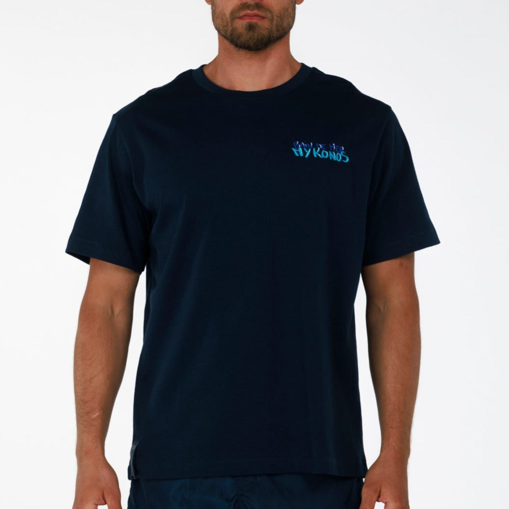 ALLARD OS T-SHIRT NAVY BLUE | BDM MYKONOS