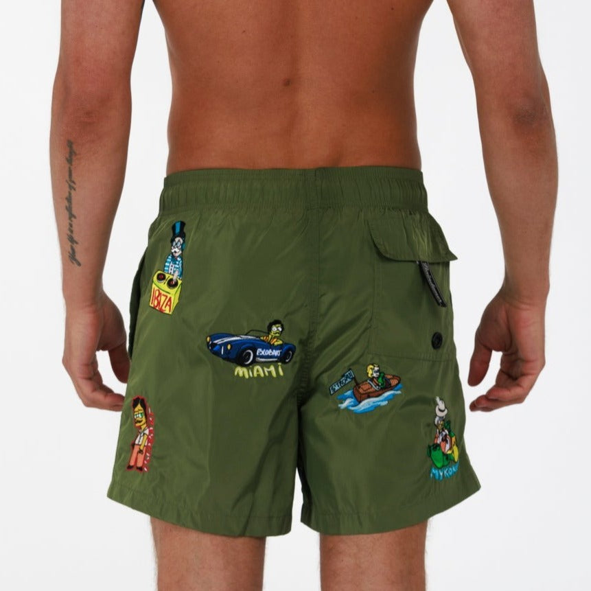 SALIN MILITARY GREEN | Men's Swimwear BDM WORLD AO