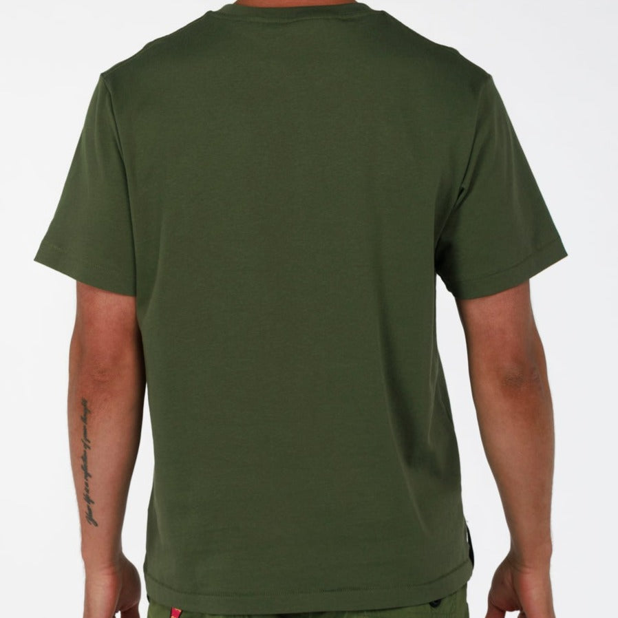 ALLARD OS T-SHIRT MILITARY GREEN | BDM SKULL