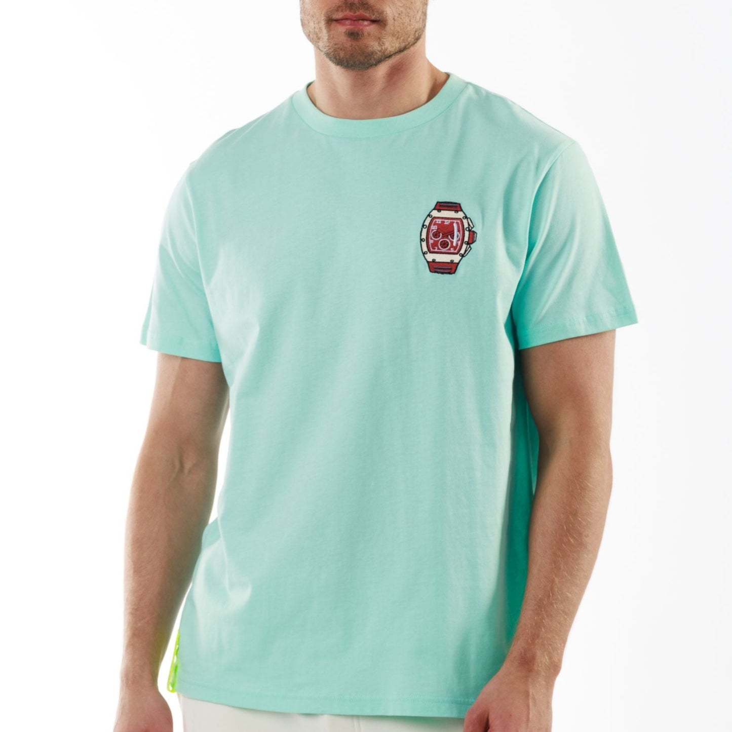 GAMBETTA TIFFANY BLUE | Classic Cut Cotton T-Shirt THE WATCH