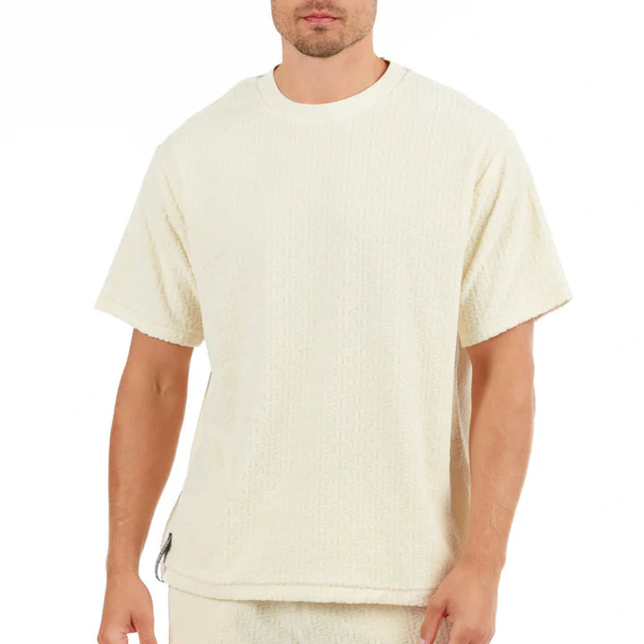 JACQUARD PARIS ECRU | Oversize T-shirt