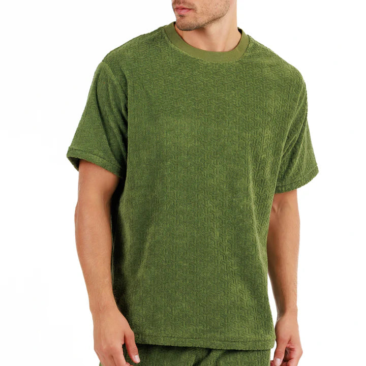 JACQUARD PARIS MILITARY GREEN | Oversize T-shirt