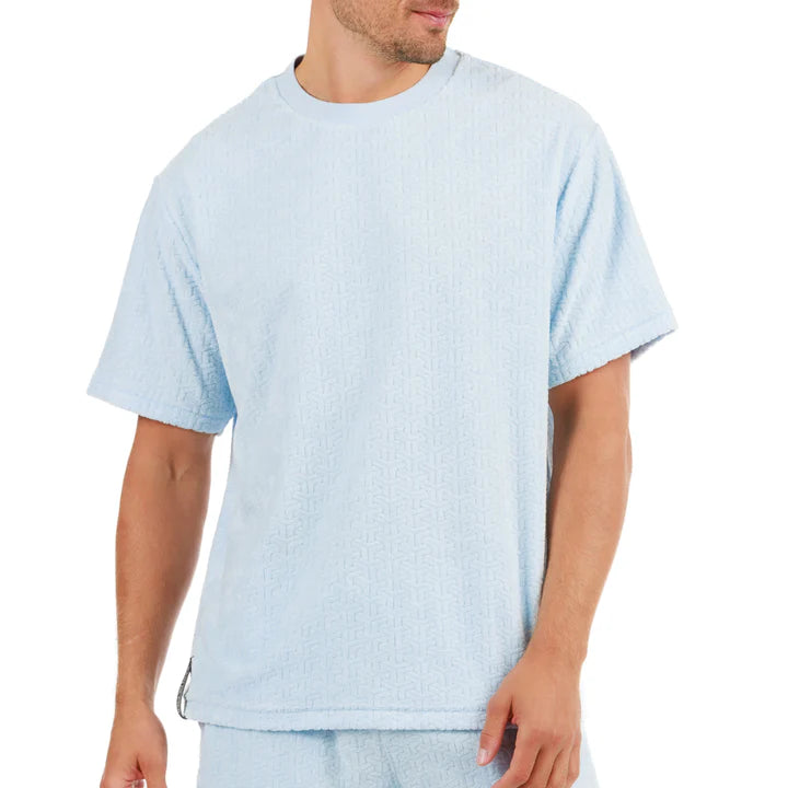 JACQUARD PARIS SKY BLUE | Oversize T-shirt