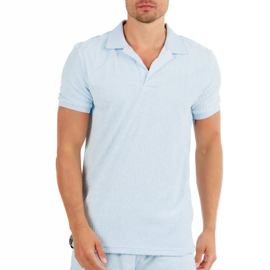 JACQUARD PARIS SKY BLUE | Polo