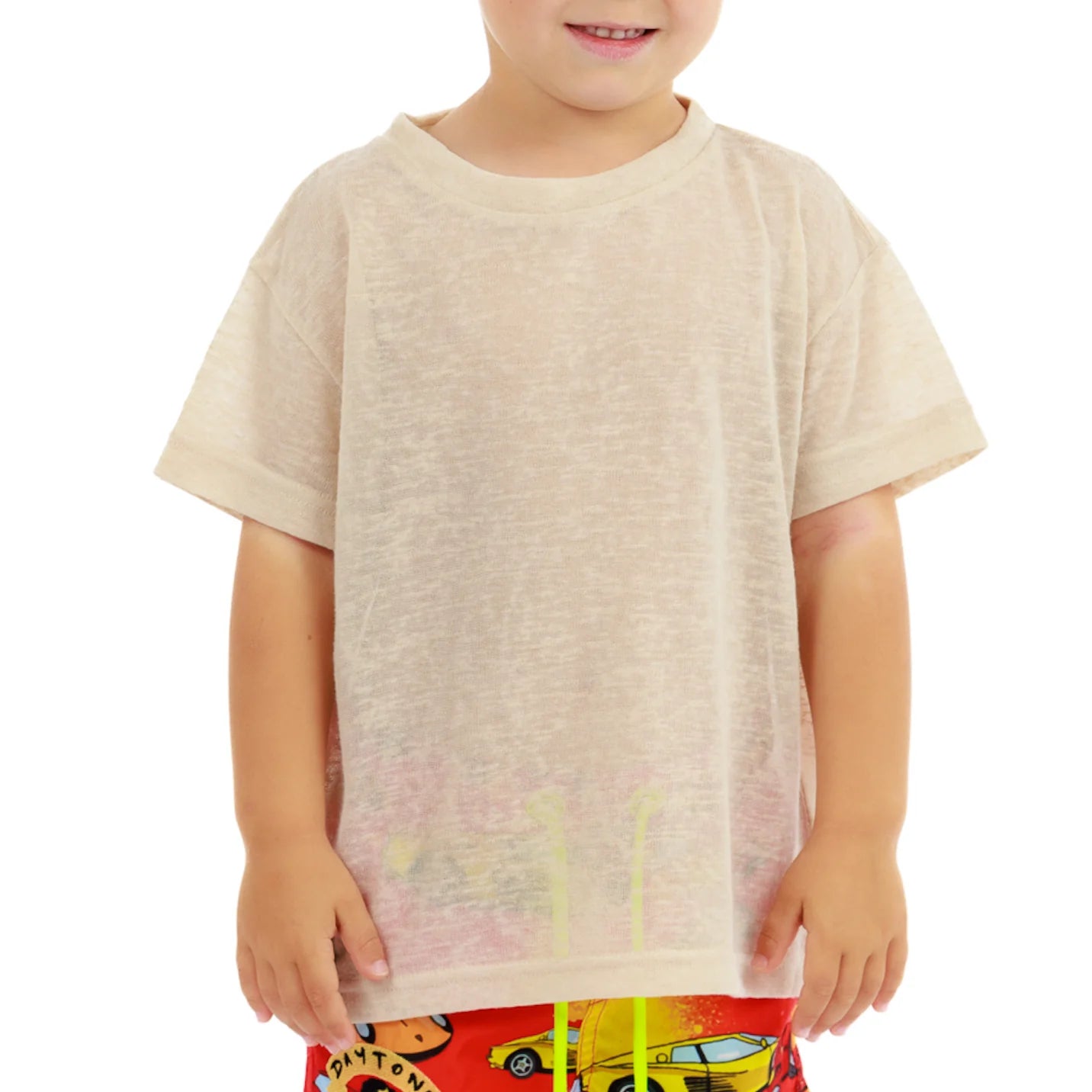 KIDS L'ORMEAUX SAND | Kids Linen T-SHIRT